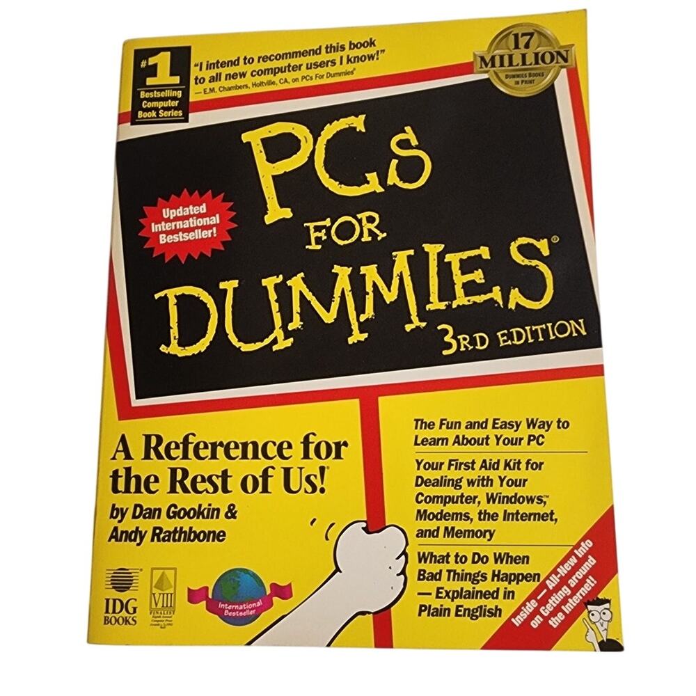 PCs For Dummies 3rd Edition Dan Gookin IGG Paperback Computer Guide Book - Picture 2 of 5